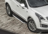 Фото Пороги алюминиевые Rival "Premium" для Cadillac XT5 2017-