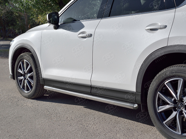 Фото Пороги труба d63 (вариант 3) MAZDA CX-5 2017-