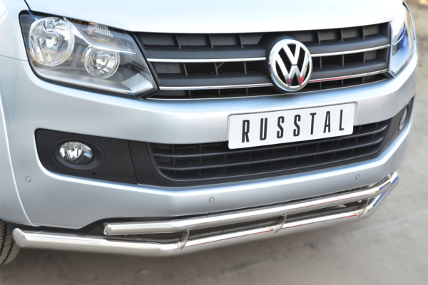 Фото Защита переднего бампера d63 (секции) d42 (секции) VOLKSWAGEN Amarok 2009-2015