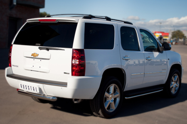Фото Защита заднего бампера d76 CHEVROLET Tahoe 2012-2014