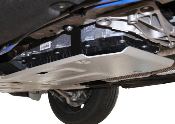 Фото Защита КПП Rival для BMW 2-series RWD 2014-н.в., алюминий 4 мм, с крепежом, 333.0528.1