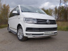 Защита передняя нижняя (двойная) 42,4/42,4 мм для Volkswagen Caravelle 2017-