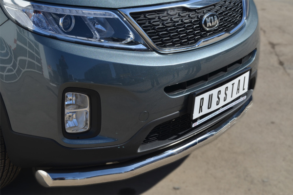 Фото Защита переднего бампера d76 ( секции) KIA Sorento 2012-