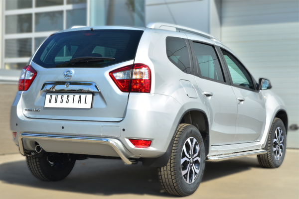 Фото Защита заднего бампера d42 (волна) NISSAN Terrano 2014-