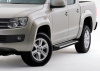 Фото Пороги алюминиевые Rival "Bmw-Style" для Volkswagen Amarok 2010-2016-