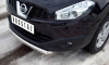 Фото Защита переднего бампера d76 NISSAN Qashqai+2 2010-2013