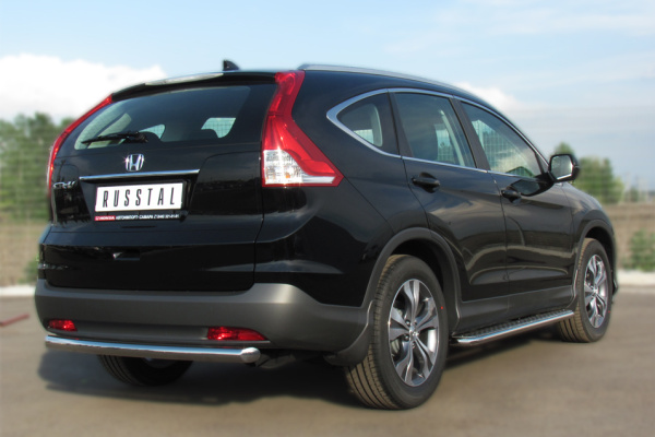 Фото Защита заднего бампера d63 (дуга) HONDA CR-V 2.0 2013-2015