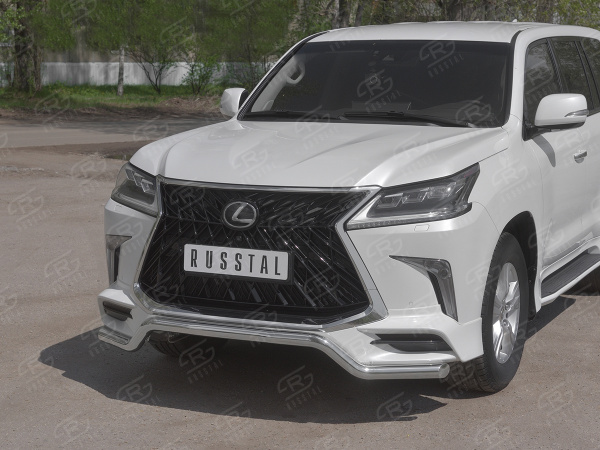 Фото Защита переднего бампера d63 волна LEXUS LX450d-LX570 (TRD Superior) 2015-