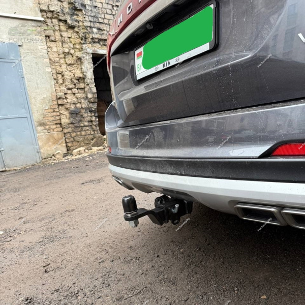 фото Фаркоп ПТ Групп (Россия) «быстросъемный под квадрат» для KIA Mohave I «2 рестайлинг» (2020-)