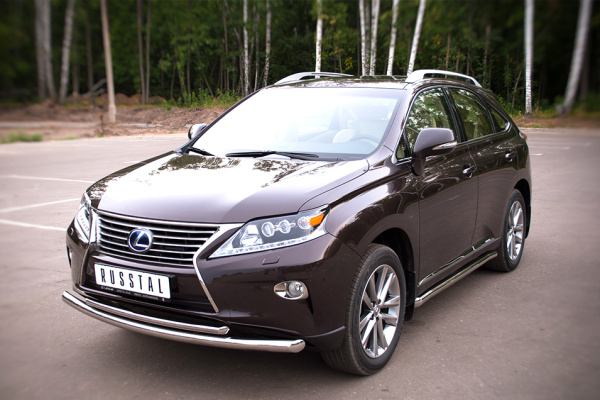 Фото Защита переднего бампера d63/42 Lexus RX270/350/450 2009-2012