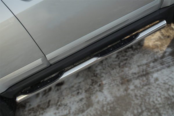 Фото Пороги труба d76 с накладкой (вариант 3) GREAT WALL Hover H3 2014-