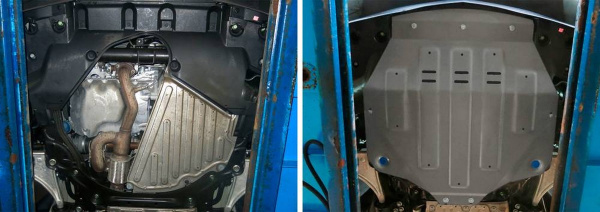 Фото Защита картера и КПП Rival для Honda Pilot 2016-н.в., алюминий 4 мм, с крепежом, 333.0101.1