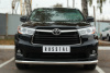Защита переднего бампера d63 (секции) TOYOTA Highlander 2014-2016