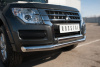 Фото Защита переднего бампера d76 (секции) d75х42 (дуга) MITSUBISHI Pajero 4 2014-