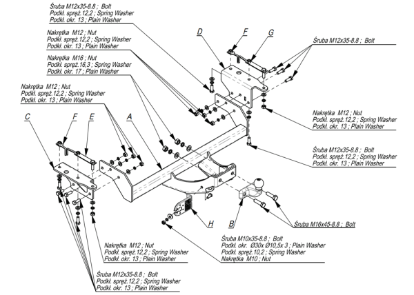 Фаркоп Imiola (Польша) для Chevrolet Equinox (2017-)