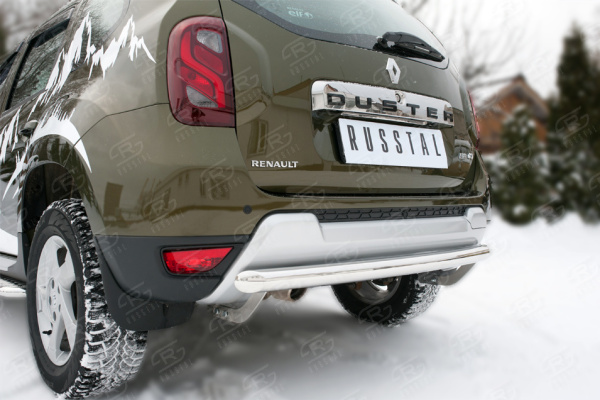 Фото Защита заднего бампера d63 (дуга) RENAULT Duster 2015-
