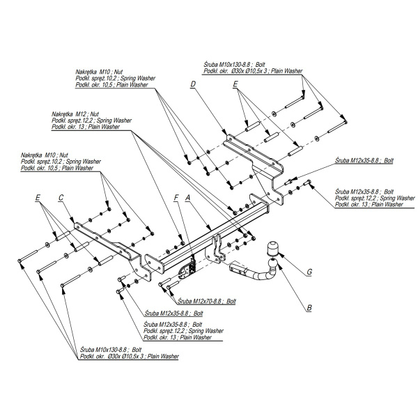 Фаркоп Imiola для Ford Mondeo универсал 1993-2000