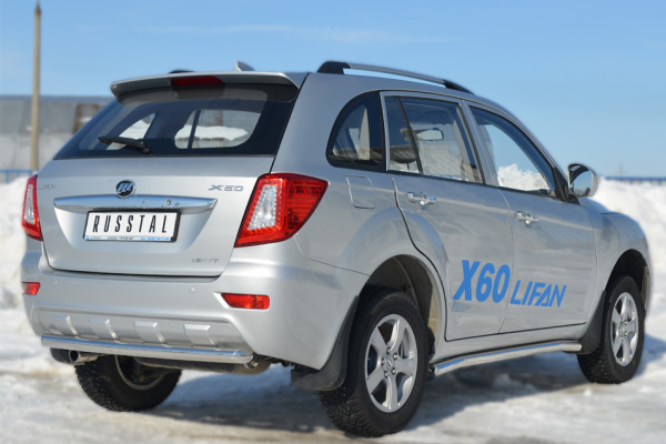 Фото Защита заднего бампера d63 (дуга) LIFAN X60 2011-2016