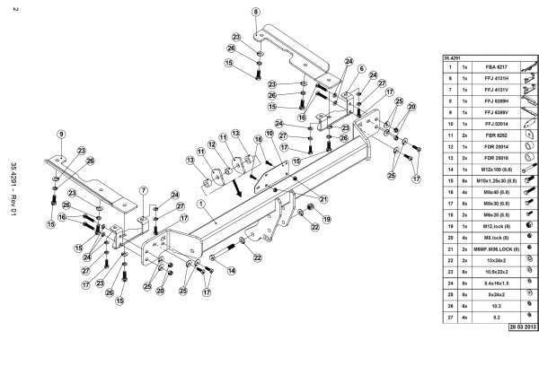 Фаркоп Westfalia для Honda CR-V 2012-