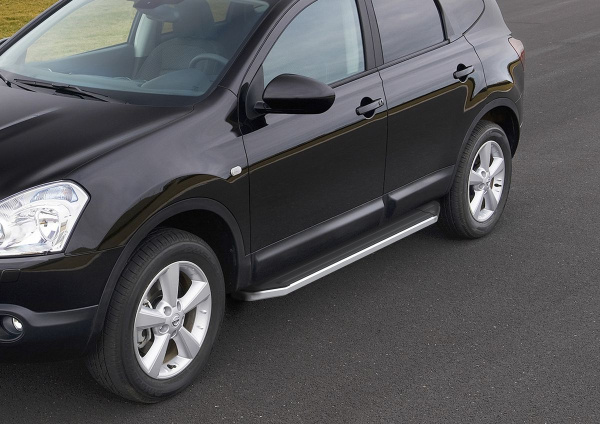 Фото Пороги алюминиевые Rival "Premium" для Renault Koleos 2017-