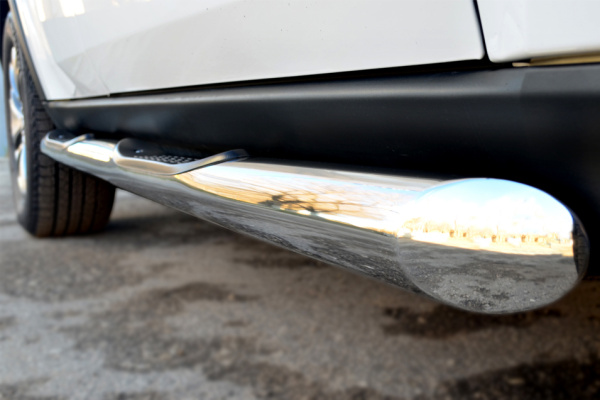 Фото Защита порогов d76 с накладкой (вариант 1) JEEP Grand Cherokee 2013-