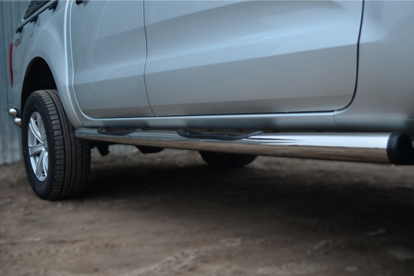 Фото Пороги труба d76 с накладкой (вариант 2) FORD RANGER 2011-