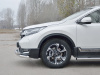 Фото Защита переднего бампера d63 секции-d63 секции с декором HONDA CR-V 2017-