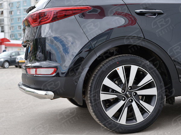Фото Защита заднего бампера d63 секция (кроме GT-Line) KIA SPORTAGE 2016-2018