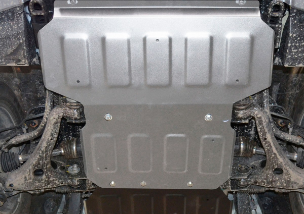 Фото Защита радиатора и картера Rival для Kia Mohave 2017-н.в., алюминий 4 мм, с крепежом, 333.2838.1