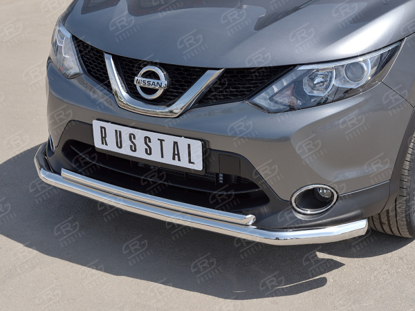 Фото Защита переднего бампера d63 секция-d42 дуга NISSAN QASHQAI 2015 SPB
