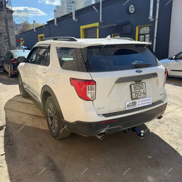 Фаркоп Bizon (Россия) «быстросъемный под квадрат» для Ford Explorer VI (2019-)