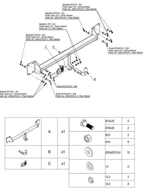 фото Фаркоп Imiola для Volvo XC60 2017-