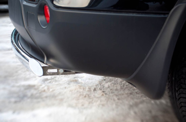 Фото Защита заднего бампера d75х42 овал (дуга) NISSAN Qashqai+2 2010-2013