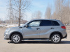Пороги труба d76 с накладкой (вариант 2) SUZUKI VITARA 2015-