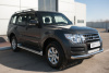 Фото Защита переднего бампера d76 (секции) MITSUBISHI Pajero 4 2014-