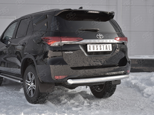 Фото Защита заднего бампера d76 дуга TOYOTA FORTUNER 2017-