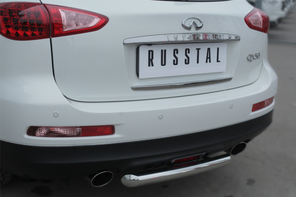 Фото Защита заднего бампера d63 (дуга) INFINITI QX 50 2014-2016