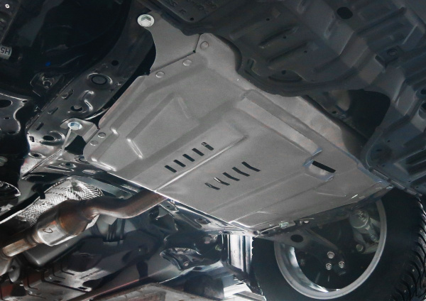 Фото Защита картера и КПП Rival (увеличенная) для Lexus RX 270/350/200t/450h 2015-н.в., алюминий 4 мм, с крепежом, 333.5781.2