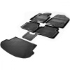 Комплект ковриков салона и багажника Rival для Hyundai Santa Fe III 5-дв. (5 мест) 2012-2018, полиуретан, без крепежа, с перемычкой, 6 шт., K12306003-2