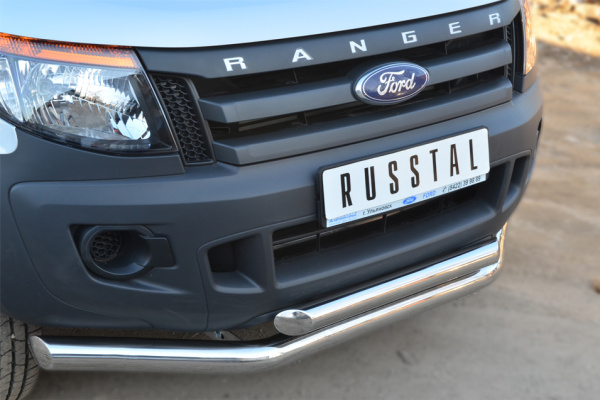 Фото Защита переднего бампера d76 (секции) d63 (дуга) FORD RANGER 2011-