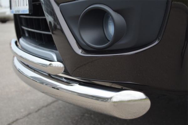 Фото Защита переднего бампера d76/42 (дуга) SUZUKI Grand Vitara 5 дв. 2012-2016