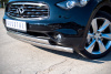 Защита переднего бампера d75*42/75*42 овал INFINITI FX 37-QX70 2010-