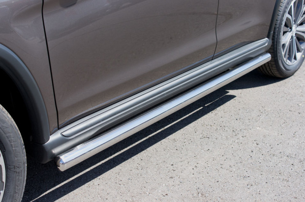 Фото Пороги труба d63 (вариант 3) PEUGEOT 4008 2012-2017