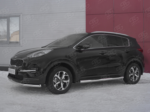 Фото Защита переднего бампера d63 секция KIA SPORTAGE 2018-