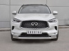 Защита переднего бампера d63 секции-d42х2 дуга INFINITI QX50 2018-