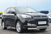 Фото Пороги труба d76 с накладкой (вариант 3) FORD KUGA 2012-2015