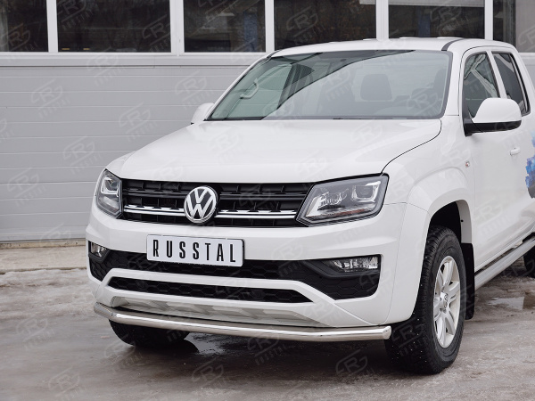Фото Защита переднего бампера d63 секция VOLKSWAGEN AMAROK 2016-