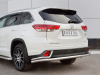 Фото Защита заднего бампера d63 секции-d42 уголки TOYOTA HIGHLANDER 2017