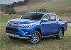 Защита переднего бампера d76+d57 Toyota Hilux 2015-