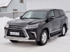 Фото Защита переднего бампера d63 секция-d42 дуга LEXUS LX450d-LX570 2015 (кроме F-Sport)